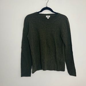 J crew Teddie green long sleeve shirt size large